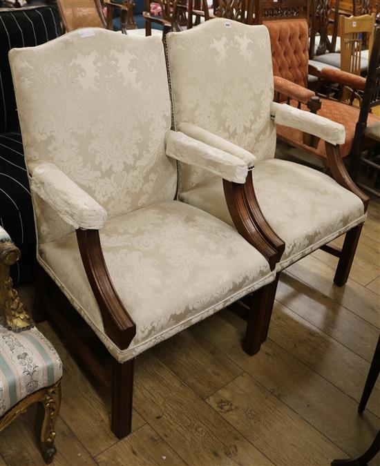 A pair of Gainsborough chairs